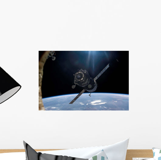 Satellite Orbiting around Earth Wall Decal