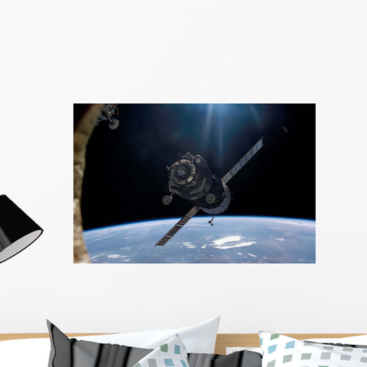 Satellite Orbiting around Earth Wall Decal
