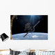Satellite Orbiting around Earth Wall Decal