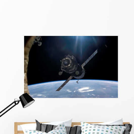 Satellite Orbiting around Earth Wall Decal