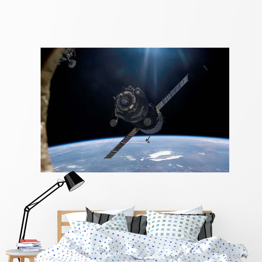 Satellite Orbiting around Earth Wall Decal