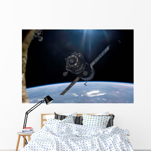 Satellite Orbiting around Earth Wall Decal