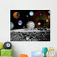Montage Planets and Jupiter's Wall Decal