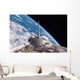 Space Shuttle Discovery Backdropped Wall Decal Design 1