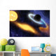 Supermassive Black Hole Center Wall Decal Design 2