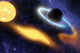 Supermassive Black Hole Center Wall Decal Design 2