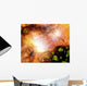 Delicate Green Crystals Sprinkled Wall Decal