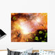 Delicate Green Crystals Sprinkled Wall Decal