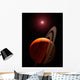 Gas Giant Planet Orbiting Wall Decal Design 1