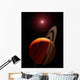 Gas Giant Planet Orbiting Wall Decal Design 1