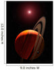 Gas Giant Planet Orbiting Wall Decal Design 1