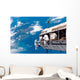 Astronauts Participate Extravehicular Activity Wall Decal Design 2