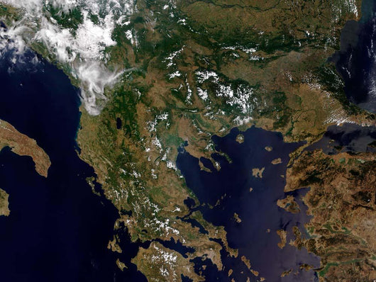 Greece and Its Surrounding Wall Decal