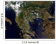 Greece and Its Surrounding Wall Decal