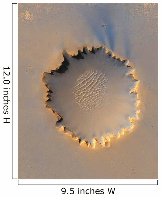 Victoria Crater Mars Wall Decal