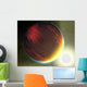Cloudy Jupiter-like Planet Orbits Wall Decal