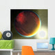 Cloudy Jupiter-like Planet Orbits Wall Decal