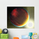Cloudy Jupiter-like Planet Orbits Wall Decal