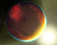 Cloudy Jupiter-like Planet Orbits Wall Decal