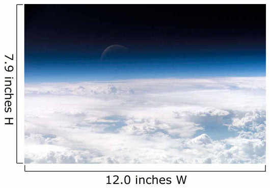 Moon over Airglow Earth's Wall Decal