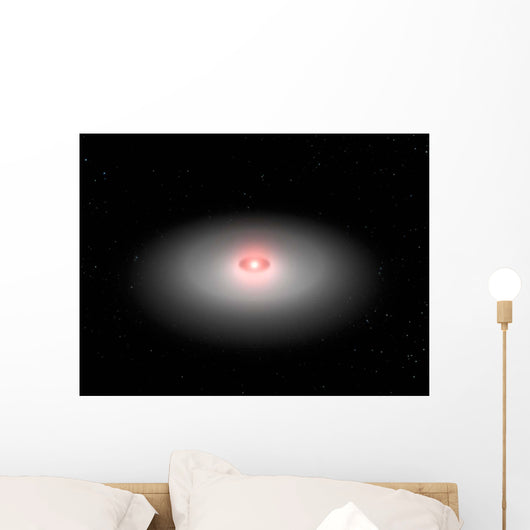 Planetary Debris Encircling Star Wall Decal