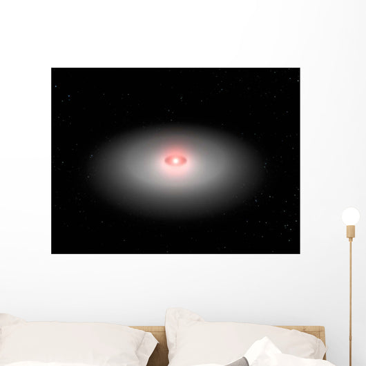 Planetary Debris Encircling Star Wall Decal