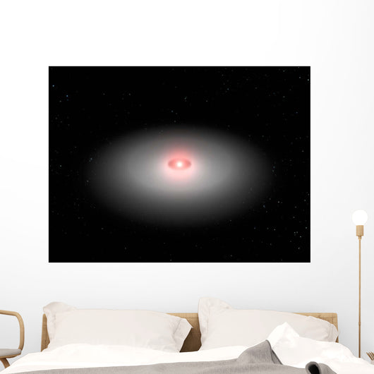 Planetary Debris Encircling Star Wall Decal
