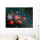 Red Super Giant Cluster Wall Decal