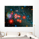 Red Super Giant Cluster Wall Decal