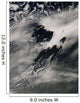 Ship-wave-shaped Wave Clouds and Wall Decal