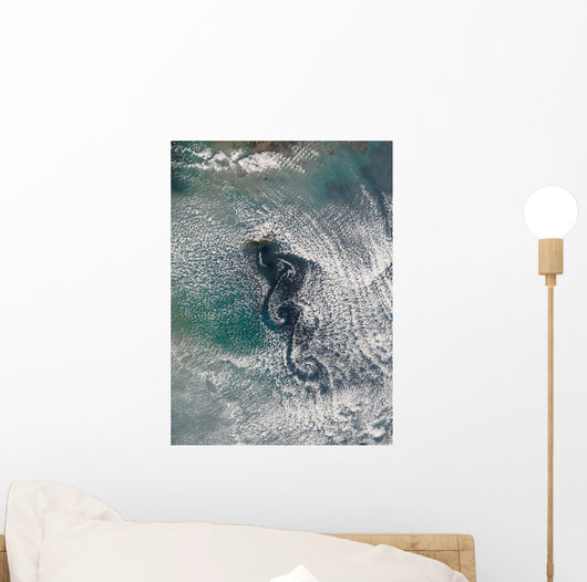 Cloud Vortices off Cheju Wall Decal Design 1