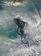 Cloud Vortices off Cheju Wall Decal Design 1