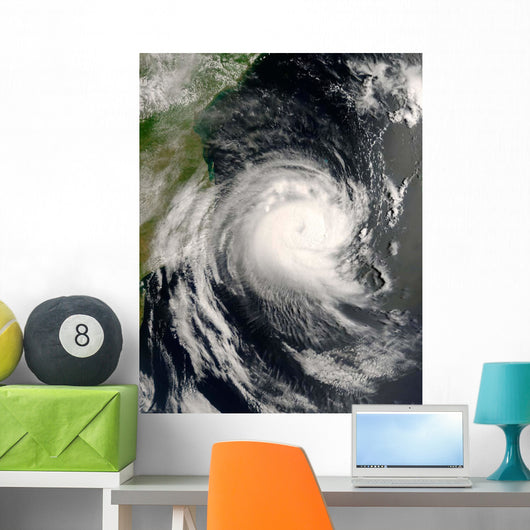 Tropical Cyclone Favio Approaching Wall Decal