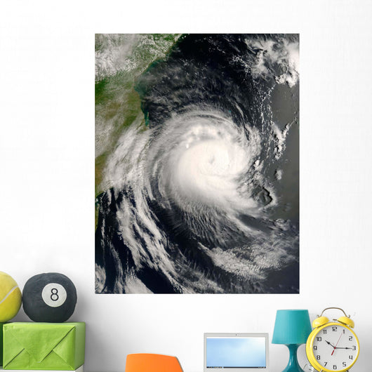 Tropical Cyclone Favio Approaching Wall Decal