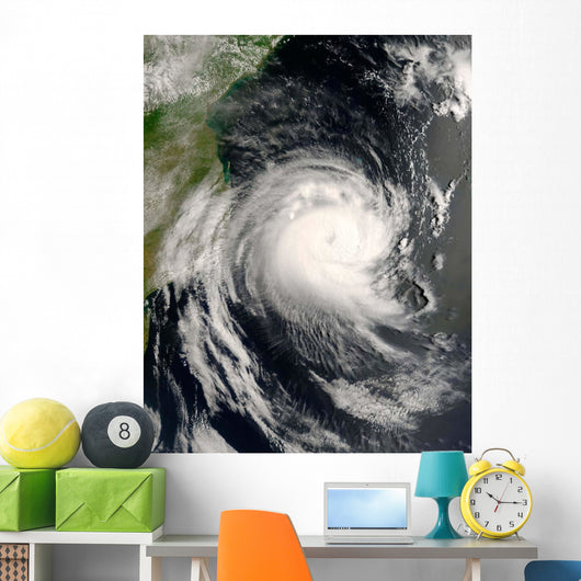 Tropical Cyclone Favio Approaching Wall Decal
