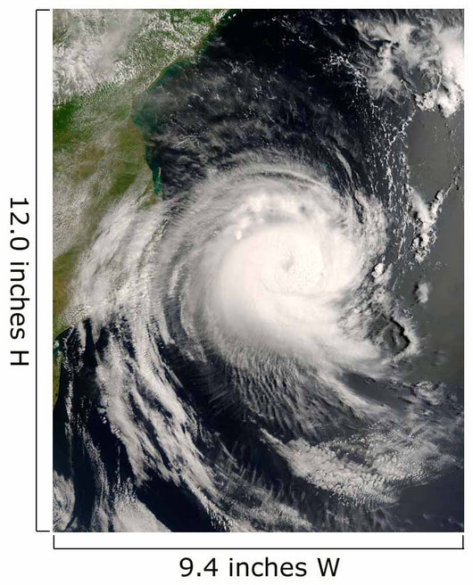 Tropical Cyclone Favio Approaching Wall Decal