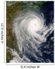 Tropical Cyclone Favio over Wall Decal