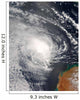 Tropical Cyclone Jacob Approaching Wall Decal