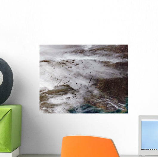 Aircraft Dissipation Trails over Wall Decal