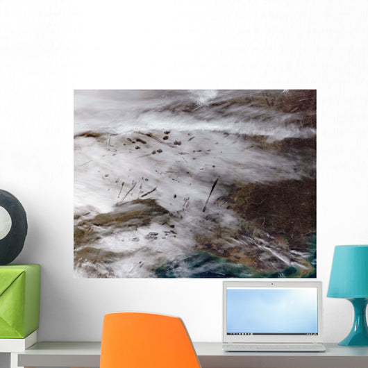 Aircraft Dissipation Trails over Wall Decal