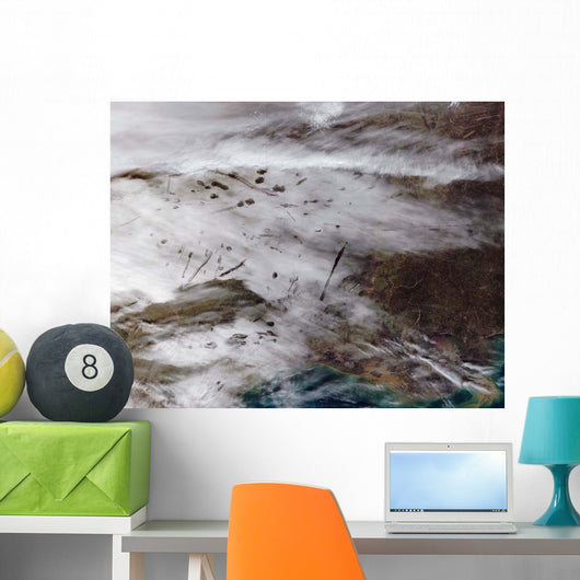 Aircraft Dissipation Trails over Wall Decal
