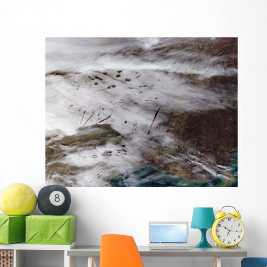 Aircraft Dissipation Trails over Wall Decal