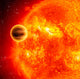 Gas-giant Exoplanet Transiting across Wall Decal