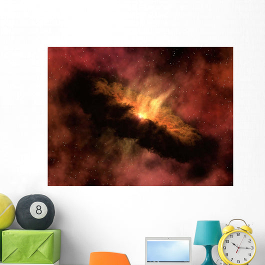 Young Star Surrounded Dusty Wall Decal