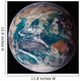Full Earth Showing Global Wall Decal Design 1