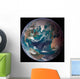 Full Earth Showing Global Wall Decal Design 2