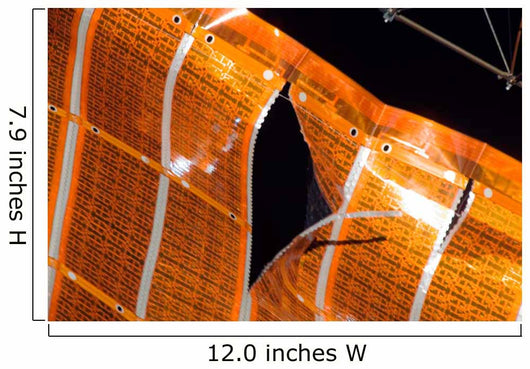 Close-up Tear Solar Array Wall Decal