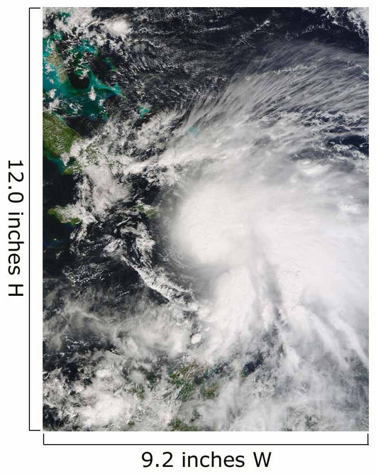 Tropical Storm Noel over Wall Decal Design 1