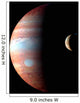 Jupiter and Its Volcanic Wall Decal