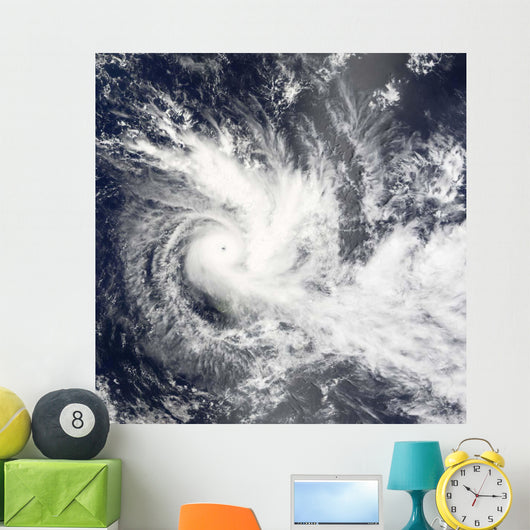 Tropical Cyclone Daman over Wall Decal